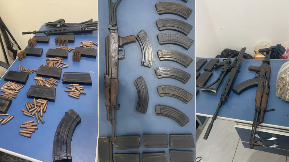 Polícia Civil apreende dois fuzis de origem venezuelana e mais de 600 munições no interior do Amazonas