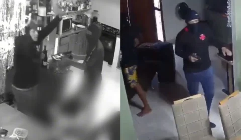 Polícia divulga imagens de três suspeitos de roubo a residência no bairro Flores