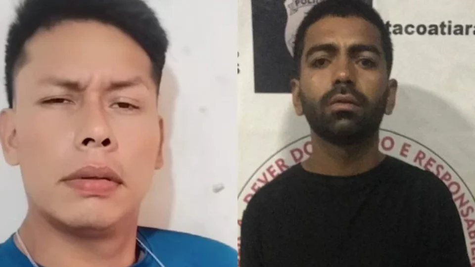 Polícia Civil divulga imagens de dois homens procurados por homicídio e tentativa de latrocínio em Itacoatiara