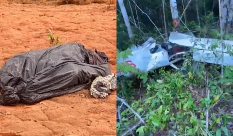 Veja o vídeo: Corpo de piloto é encontrado em mata após possível queda de aeronave ligada ao tráfico no Amazonas