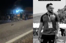 Veja o vídeo: Ônibus do time Águia de Marabá se envolve em grave acidente no Tocantins e deixa um morto