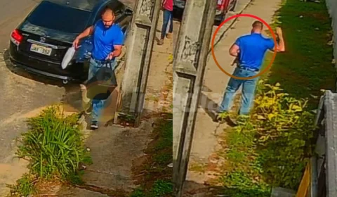 Veja o vídeo: Brutamontes agride gatinho com extrema violência em condomínio do Distrito Industrial