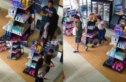 Veja o vídeo: Trio furta garrafas de uísque e licor em conveniência na Avenida do Turismo