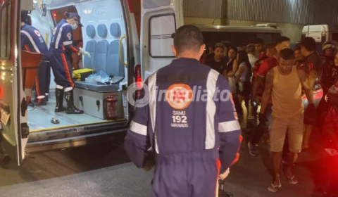 Motociclista fica gravemente ferido após colisão entre duas motos no bairro Mauazinho