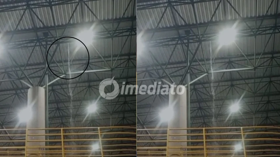 VÍDEO: Goteira no Terminal 3 da Cidade Nova chama atenção durante forte chuva em Manaus