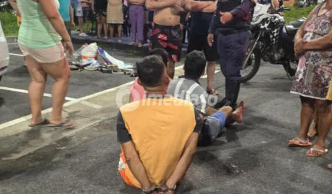 Suspeitos são detidos após furar blitz do Batalhão de Trânsito e provocar perseguição policial em Manaus