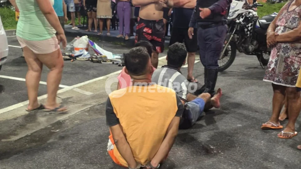 Suspeitos são detidos após furar blitz do Batalhão de Trânsito e provocar perseguição policial em Manaus