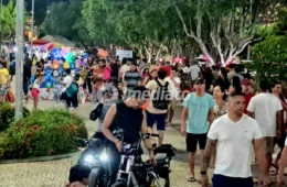 Ponta Negra registra grande movimentação na primeira noite do ano em Manaus