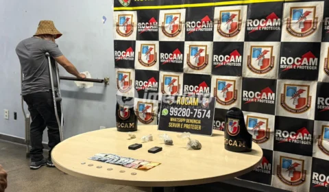Homem com deficiência é preso pela Rocam com drogas na feira da Manaus Moderna