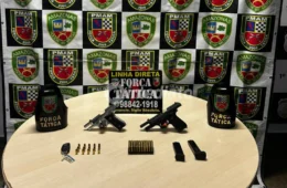 Força Tática apreende pistolas escondidas em fundo falso de veículo no bairro Educandos, em Manaus