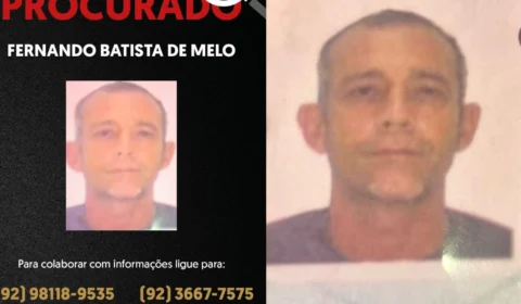 Polícia Civil divulga imagem de homem suspeito de matar o próprio filho de 4 anos em Manaus