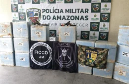 Operação intercepta avião do tráfico e apreende meia tonelada de cocaína em área rural de Maués