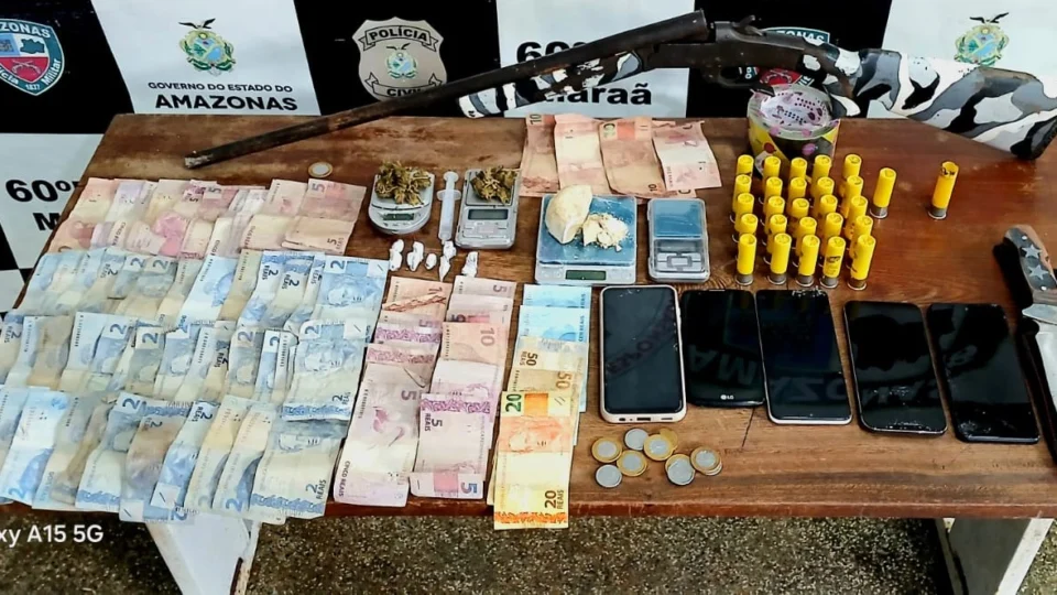 Operação da Polícia Civil desmonta esquema de tráfico e apreende arma de fogo em Maraã