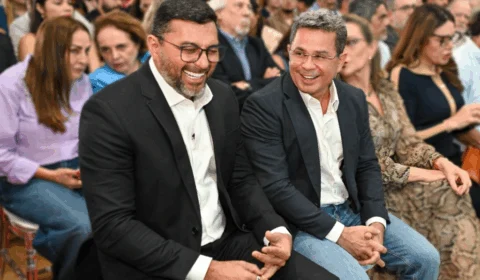 “Enquanto uns escolhem palanque, escolhemos entregas”, diz Wilson Lima ao lado do vice