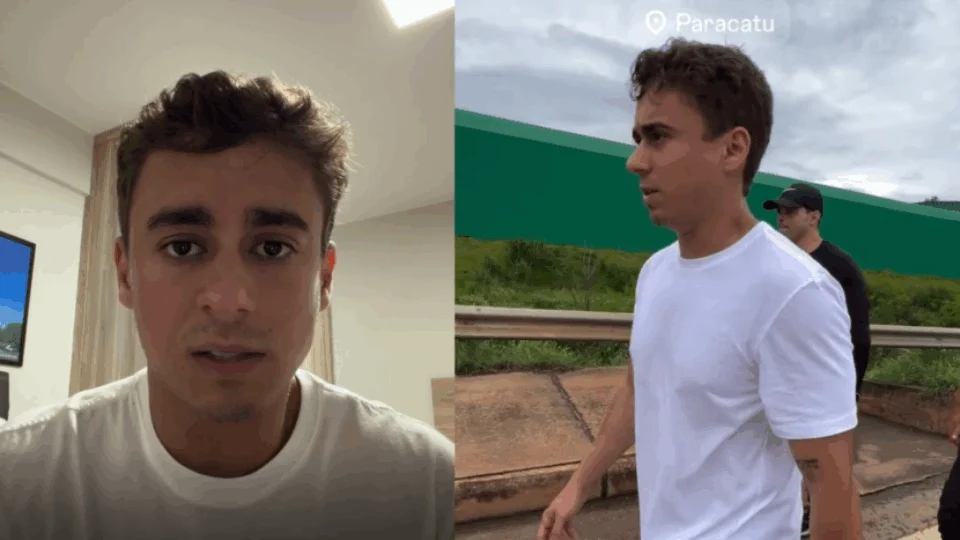 VEJA VÍDEO: Nikolas Ferreira interrompe ato público em caminhada a Brasília para atender pedido de oração por bebê