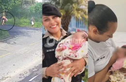 VÍDEO: Recém-nascida é abandonada em bueiro e salva após ser amamentada por policial militar; pais são presos