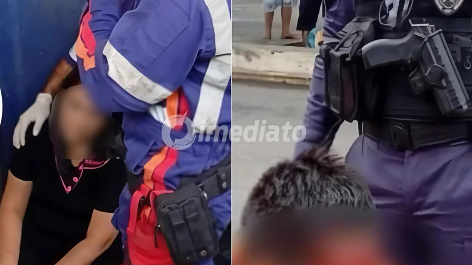 VÍDEO: Mulher é atacada pelo ex-namorado e tem faca cravada nas costas dentro do Terminal 5, em Manaus