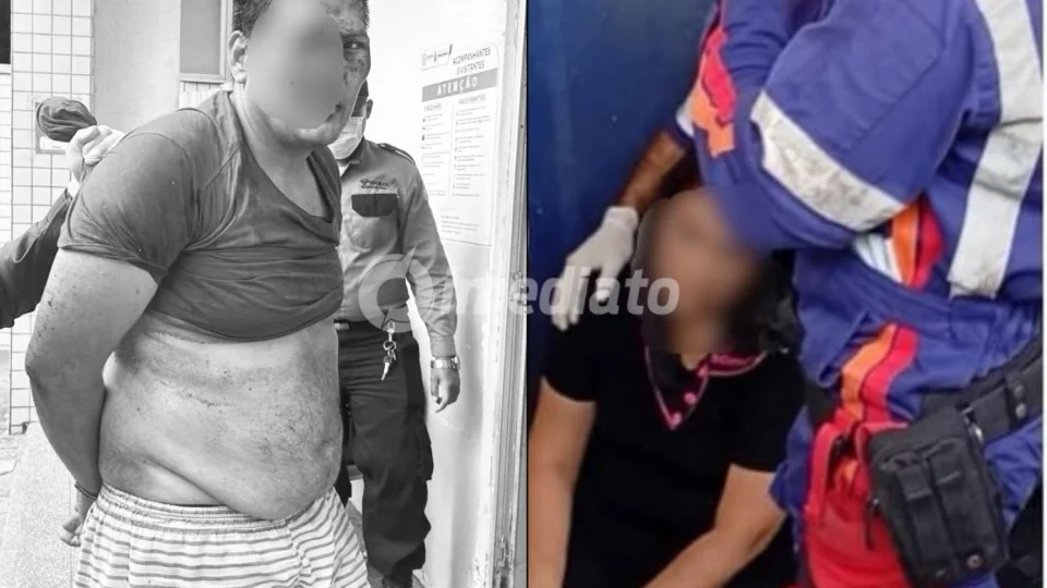 VÍDEO: Homem que esfaqueou ex-companheira nas costas dentro do Terminal 5 é preso em Manaus