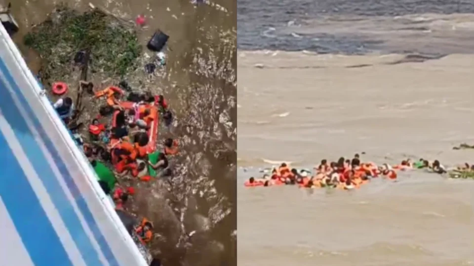 Naufrágio no Encontro das Águas deixa desaparecidos e mobiliza grande operação de resgate