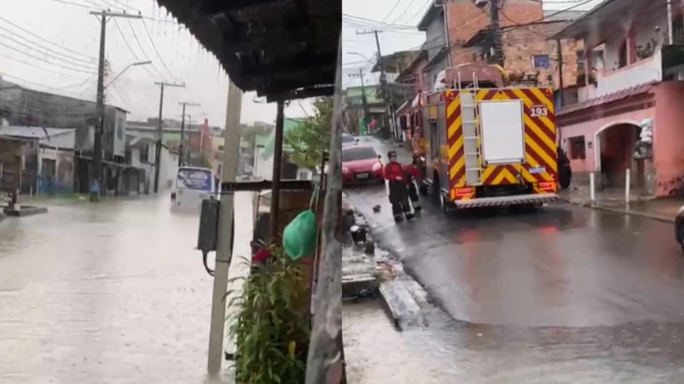 Vídeo: Rota fica ilhada e passageiros aguardam resgate após igarapé transbordar no Armando Mendes