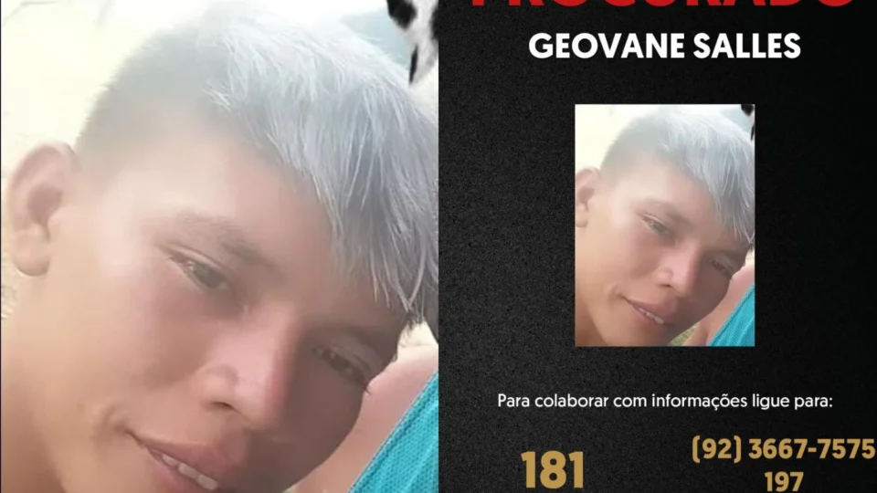 Polícia Civil divulga imagem de suspeito de arremessar enteado pela janela em Novo Airão