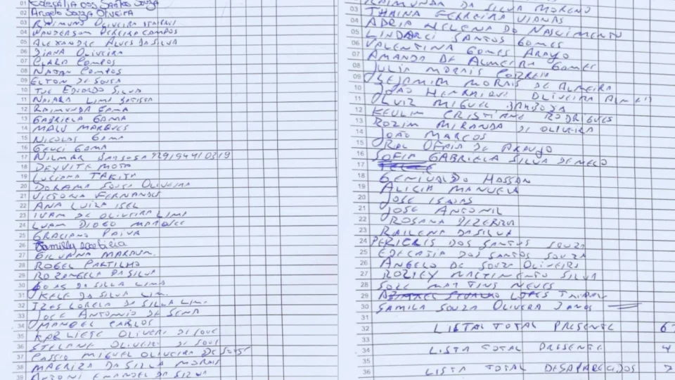 Lista com nomes de passageiros é divulgada após naufrágio no Encontro das Águas