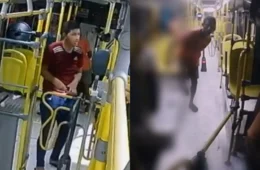 Polícia procura dupla criminosa que assaltou ônibus  da linha 602 no Centro de Manaus