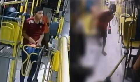 Polícia procura dupla criminosa que assaltou ônibus  da linha 602 no Centro de Manaus