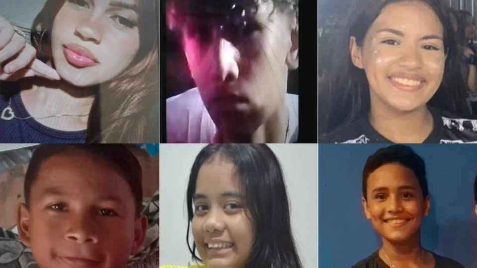 Polícia Civil divulga imagens de criança e cinco adolescentes desaparecidos em Manaus