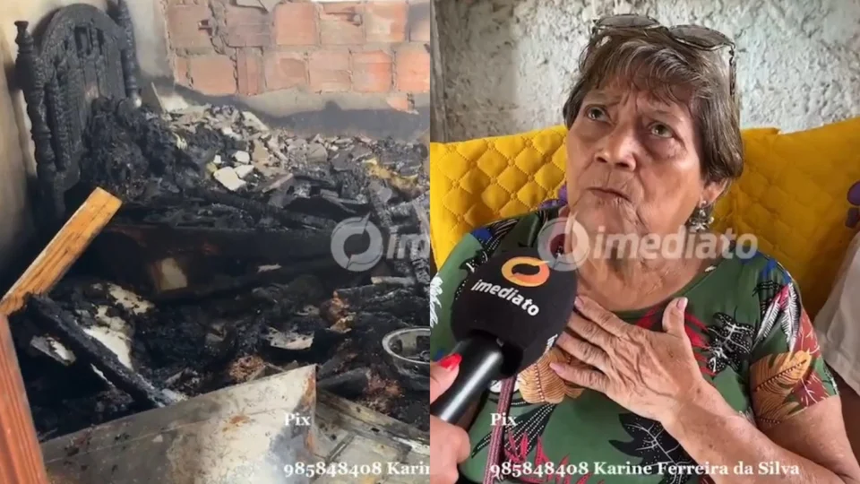 Incêndio destrói residência no bairro Petrópolis e deixa homem ferido na zona sul de Manaus