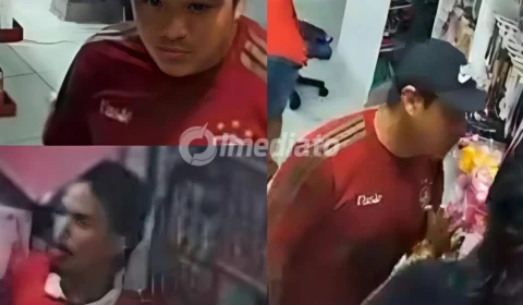VÍDEO: Criminosos rendem clientes e assaltam loja de cosméticos no bairro São José, em Manaus