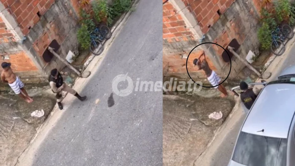 VÍDEO: Suspeito foge após policial se atrapalhar e carro descer ladeira sozinho durante abordagem