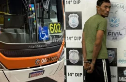 Motorista de ônibus impede assalto dentro da linha 602 e captura suspeito na Zona Leste de Manaus
