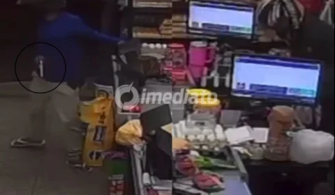 VÍDEO: Assaltantes fazem a limpa em mercado e causam pânico em funcionários e clientes no bairro Tarumã