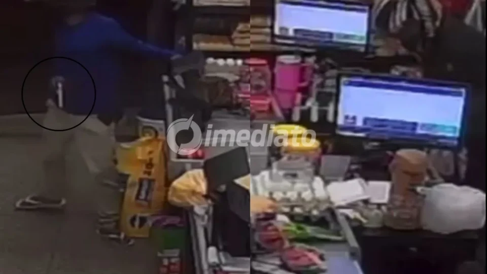 VÍDEO: Assaltantes fazem a limpa em mercado e causam pânico em funcionários e clientes no bairro Tarumã