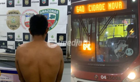Foragido da Justiça por tráfico de drogas é capturado pela ROMU durante fiscalização em ônibus no Terminal 4