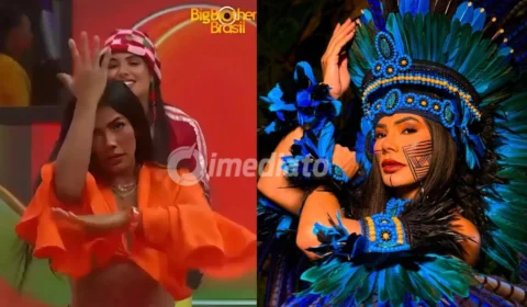 Marciele Albuquerque, Cunhã-Poranga do Caprichoso, performa ‘Guerreira das Lutas’ no BBB 26