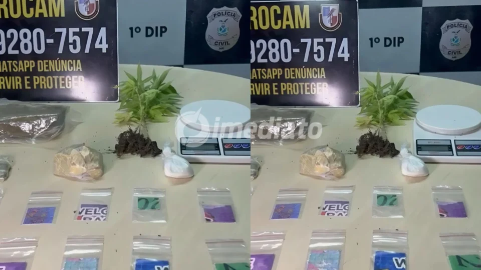 Denúncia anônima leva ROCAM a apreender drogas em apartamento no Centro de Manaus