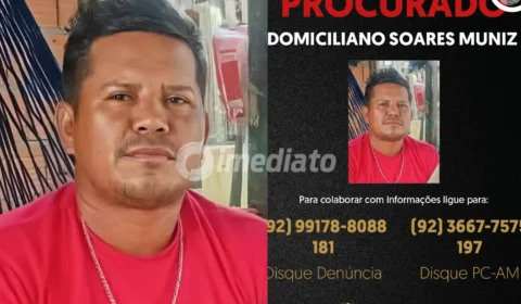 PC-AM divulga imagem de homem procurado por atear fogo na ex-companheira e no filho dela, em Parintins