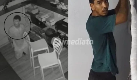 VÍDEO: Criminoso que furtou academia é flagrado invadindo escola de música no bairro Tancredo Neves