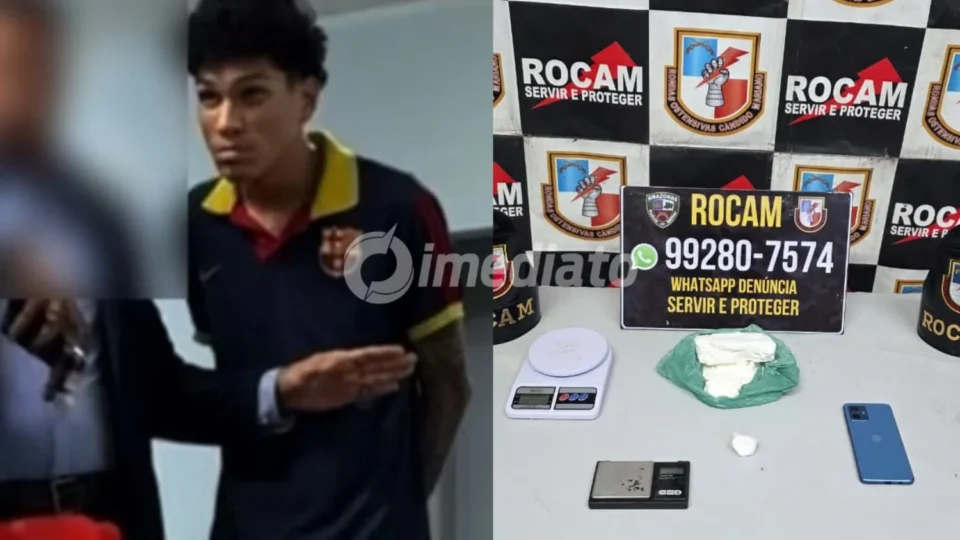 ROCAM prende homem por tráfico de drogas no bairro Cidade Nova após denúncia anônima