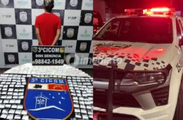 Homem é preso com mais de 300 trouxinhas de cocaína durante patrulhamento da PM no bairro Petrópolis