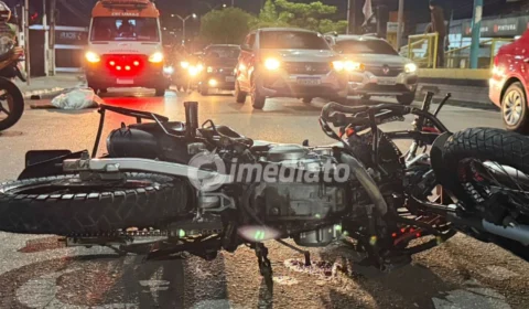 Motociclista morre após colidir violentamente contra poste na Avenida Max Teixeira, em Manaus