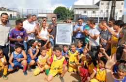 Governador Wilson Lima entrega Arena Poliesportiva Estrela revitalizada na Compensa, em Manaus