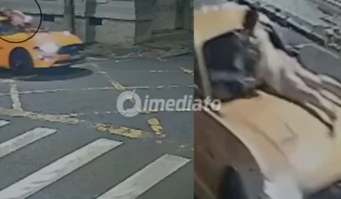VÍDEO: Homem é preso após arrastar ex-companheira sobre capô de carro em Avenida