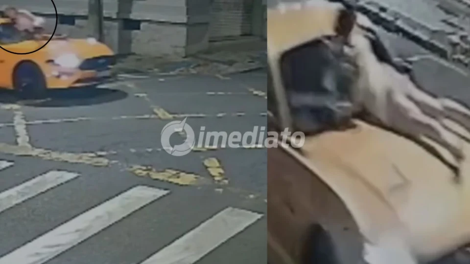 VÍDEO: Homem é preso após arrastar ex-companheira sobre capô de carro em Avenida