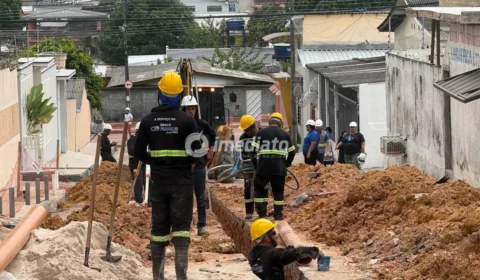 Águas de Manaus intensifica obras de esgotamento sanitário em bairros da capital