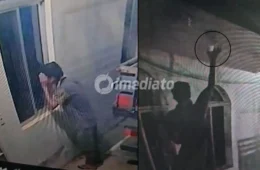 VÍDEO: Câmeras de vigilância flagram homem furtando lâmpada de residência durante a madrugada em Manacapuru, no Amazonas
