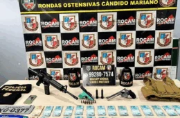 Suspeito de assaltos é preso com armas, R$ 28 mil e placas adulteradas na zona norte de Manaus