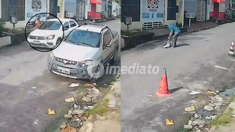 VÍDEO: Motorista de carro branco atropela cachorro na Zona Leste de Manaus e foge
